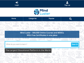 'mindluster.com' screenshot
