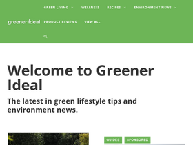 'greenerideal.com' screenshot