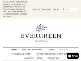 theevergreendesigns.com homepage screenshot