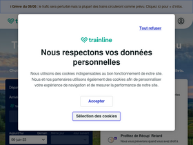 'trainline.fr' screenshot