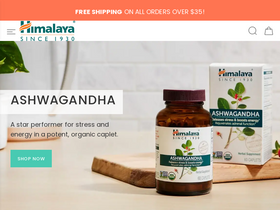 Himalaya Herbal Healthcare website screenshot