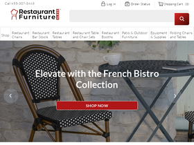'restaurantfurniture4less.com' screenshot