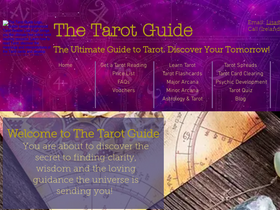 'thetarotguide.com' screenshot