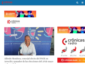 'cronicasdelanzarote.es' screenshot
