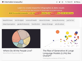 'informationisbeautiful.net' screenshot