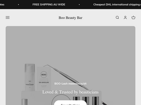 Boobeautybar homepage screenshot