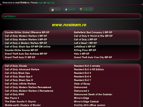 'nosteamgames.ro' screenshot