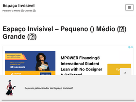 'espacoinvisivel.com' screenshot