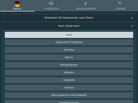 'internetradio-horen.de' screenshot