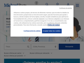 'michaelpage.es' screenshot