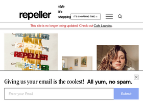 'repeller.com' screenshot