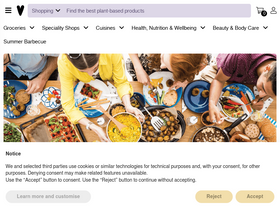'thevegankind.com' screenshot