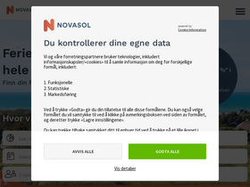 'novasol.no' screenshot