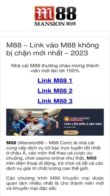 m88 m thể thao