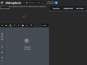'astrospheric.com' screenshot
