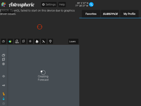 'astrospheric.com' screenshot