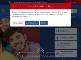 'unica.it' screenshot