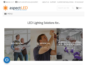'aspectled.com' screenshot