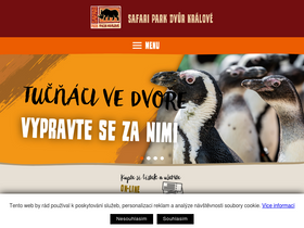 'safaripark.cz' screenshot