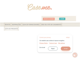 'caseme.com.br' screenshot