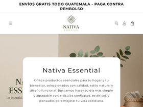 Nativa Essential GT website screenshot