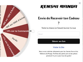 kenshimanga.com homepage screenshot