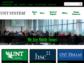 'untsystem.edu' screenshot