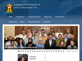 'iraqiembassy.us' screenshot