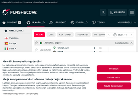 'flashscore.fi' screenshot