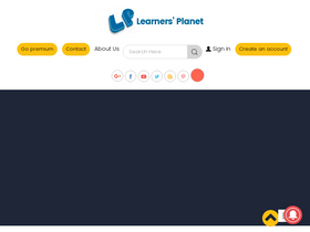 'learnersplanet.com' screenshot