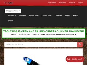 'tboltusa.com' screenshot