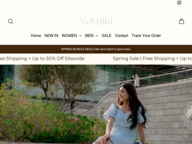 Natylia homepage screenshot