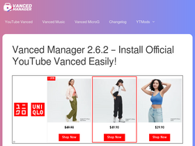 'vancedmanager.com' screenshot