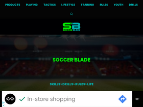 'soccerblade.com' screenshot