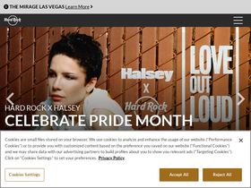 'hardrock.com' screenshot