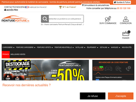 'peinturevoiture.fr' screenshot