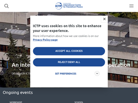 'ictp.it' screenshot