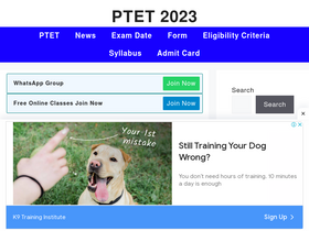 'ptet2023.com' screenshot