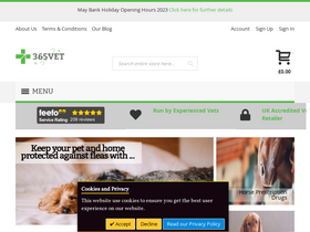 '365vet.co.uk' screenshot