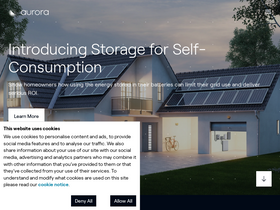 'aurorasolar.com' screenshot