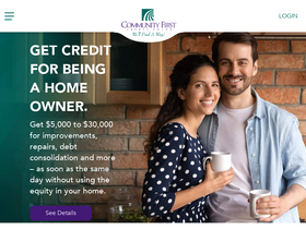 'communityfirstcu.org' screenshot