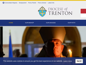 'dioceseoftrenton.org' screenshot