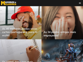 'maioresemelhores.com' screenshot