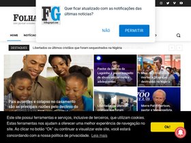 'folhagospel.com' screenshot