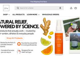 basicjanehemp.com homepage screenshot
