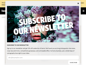 'lomography.com' screenshot