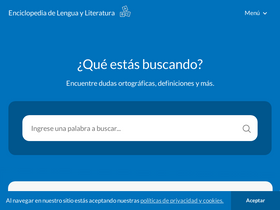 'enciclopediadelenguayliteratura.com' screenshot