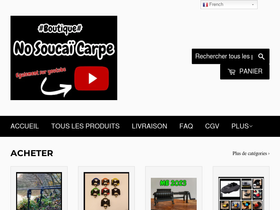nosoucaicarpe.com homepage screenshot