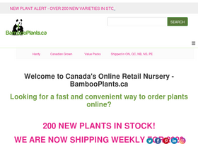 'bambooplants.ca' screenshot