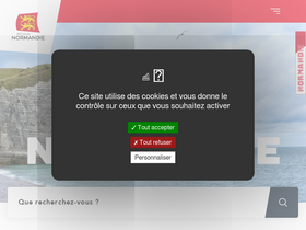 'normandie.fr' screenshot